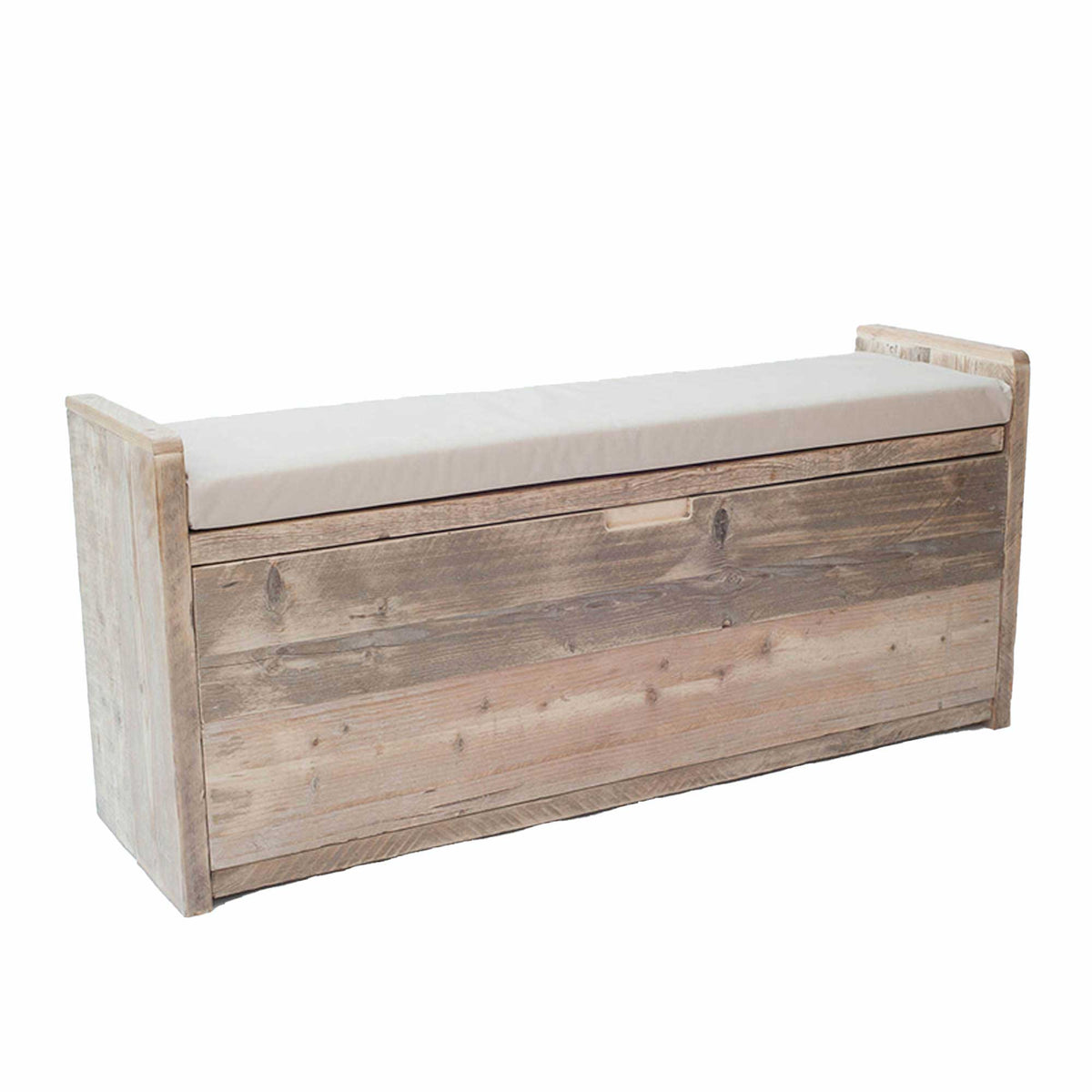 Stoneford wood shop storage bench